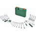 Bosch Powertools Advanced Walizka narzędziowa, 132-częściowa (zielony, z 2 grzechotkami przełączanymi 1/4" i 1/2") (1600A02Z9B)