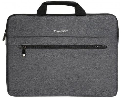 Wozinsky Na laptop WTL-15 15.6" z rączką i metalowym zamkiem - gray (5907769388583)