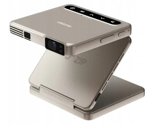 Aurzen ZIP Tri-Fold przenośny kieszkonkowy mini projektor 4 w 1 zestaw (Zip-4in1-Bundle-Gold)