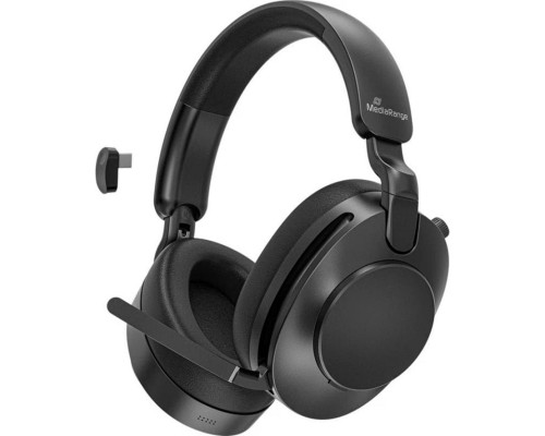 MediaRange Over-Ear Hybrid ANC  ramię mikrofonu 800mAh (MROS308)