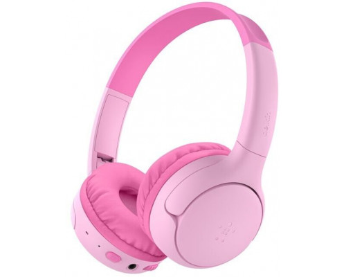 Belkin   przewodowy i bezprzewodowy Opaska na głowę Pink (AUD012HQPK)