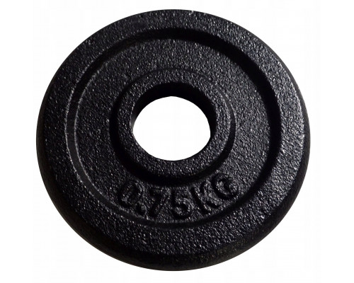 Kubisport Ciężar load cast iron plate do Gryfu Hantli 0,75kg - 25mm (Kub_05-CW0/75K-25)