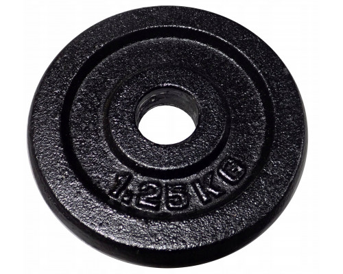 Kubisport Ciężar load cast iron plate do gryfu hantli 1,25kg - 30mm (Kub_05-CW1/25K-30)
