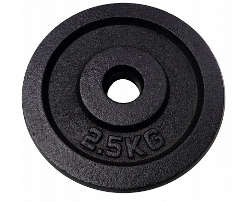 Kubisport Ciężar load cast iron plate do Gryfu Hantli 2,5 kg - 30 mm (Kub_05-CW2/5K-30)