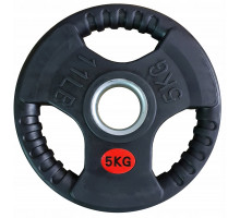 Kubisport Plate ciężar load olympic gumowe z uchwytami 50mm 5kg (Kub_05-CWRUB5)