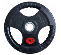 Kubisport Plate ciężar load olympic gumowe z uchwytami 15kg 50mm (Kub_05-CWRUB15)
