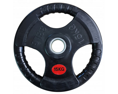 Kubisport Plate ciężar load olympic gumowe z uchwytami 15kg 50mm (Kub_05-CWRUB15)