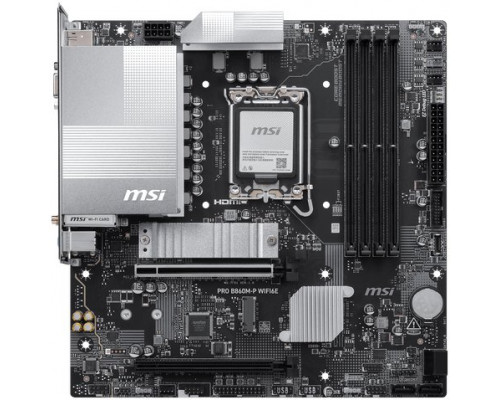 MSI MB Sc LGA1851 PRO B860M-P WIFI6E, Intel B860, 4xDDR5, WIFI, 2xDP, 1xHDMI, 1xVGA, mATX