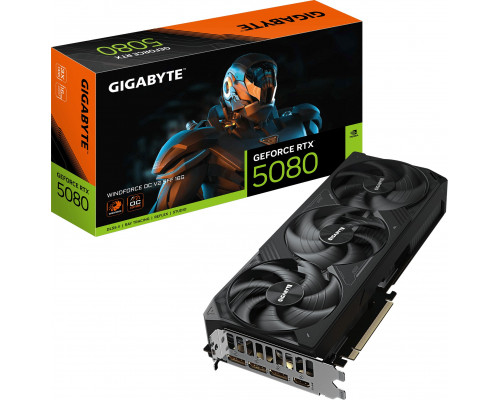 Gigabyte GeForce RTX 5080 Windforce OC V2 SFF 16GB GDDR7 DLSS4 (GV-N5080WF3OCV2-16GD)