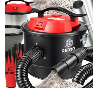 Retoo Do kominka popiołu przemysłowy separator 10L + filtr rękawiczki (5903418554958)
