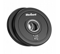 Rebel olympic rubberized bumper zestaw 2x1.25kg, otwór 51 mm, ACTIVE (RBA-2144-01.25)