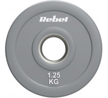 Rebel olympic rubberized Bumper, seria Beast, zestaw 2x1.25kg, otwór 51 mm, Active (RBA-2145-01.25)