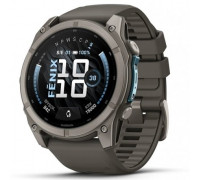 Smartwatch Garmin Fenix 9 43mm Amoled Titanium z silikonowym paskiem w kolorze Pebble Gray 010-04761-11 (07537593809910)