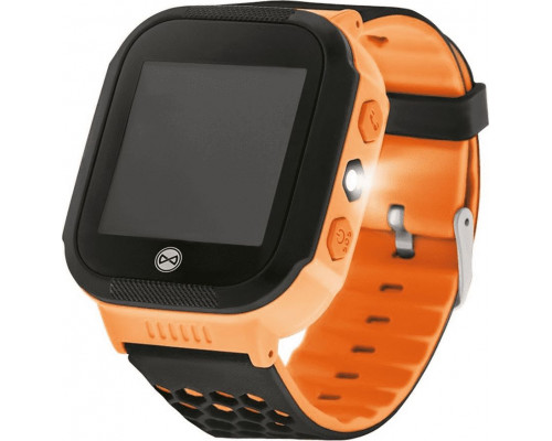 Smartwatch Forever Find Me KW-200 black-pomarańczowy  (GSM036546)