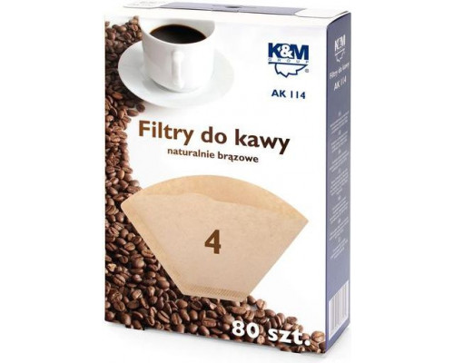 König & Meyer Filtr do kawy, rozmiar 4, 80szt.