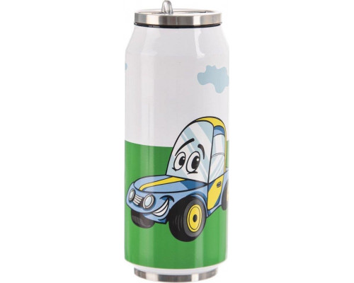Orion Thermal mug Puszka Auta 400ml white