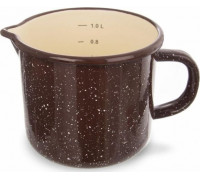 Orion KUBEK EMALIOWANY Z MIARKĄ 1.2L 12cm BRĄZOWY RETRO ORION 113164 Orion KUBEK EMALIOWANY Z MIARKĄ 1.2L 12cm BRĄZOWY RETRO ORION 113164