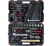 Gedore Gedore Red tool and socket set 1/4 "+ 1/2", 100-piece, tool set (red / black, with Shift-creaking, SW 4mm - 32mm)