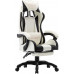 vidaXL White-Black with footrest (287995)