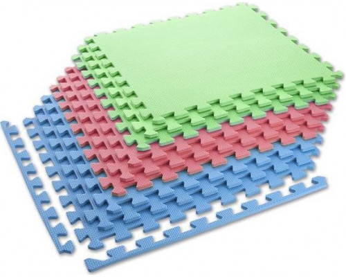 One Fitness Aizsargsegums MP10 180 cm x 180 cm x 1 cm daudzkrāsains