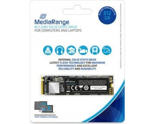 SSD 512GB SSD MediaRange 512GB M.2 2280 PCI-E x4 Gen3.1 NVMe (MR1032)