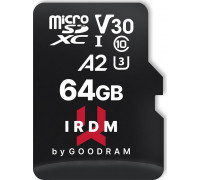SD  GoodRam IRDM M2AA MicroSDXC 64 GB Class 10 UHS-I/U3 A2 V30 (IR-M2AA-0640R12)