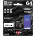 SD  GoodRam IRDM M2AA MicroSDXC 64 GB Class 10 UHS-I/U3 A2 V30 (IR-M2AA-0640R12)