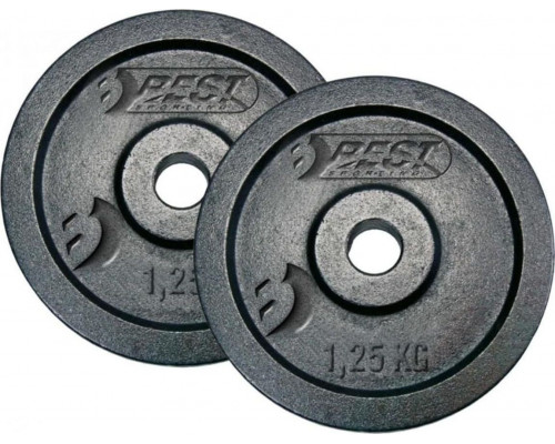 Best Sporting Cast iron Black 2x1,25 kg Fi 30mm