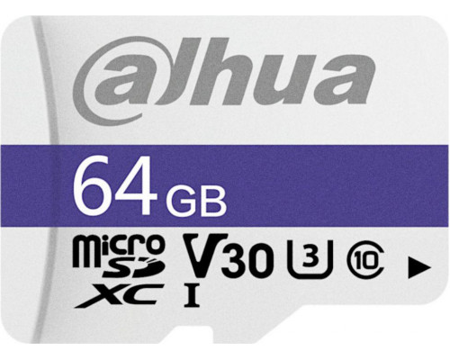 SD  Dahua Technology C100 MicroSDXC 64 GB Class 10 UHS-I/U3 V30 (TF-C100/64GB)