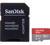 SD  SanDisk Ultra MicroSDXC 64 GB Class 10 UHS-I/U1 A1 (SD-MICRO-10/64-SAND)