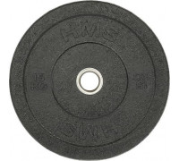 HMS Plate olympic bumper black 15 kg