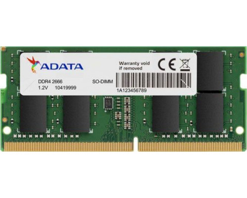 ADATA Premier, SODIMM, DDR4, 4 GB, 2666 MHz, CL19 (AD4S26664G19-SGN)