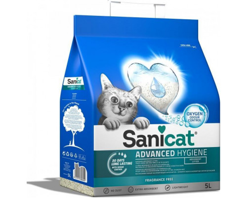 Sanicat Advanced Hygiene, litter, cat, 5l, odorless
