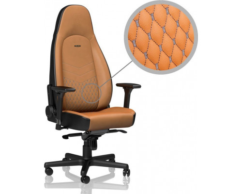 Noblechairs ICON z prawdziwej skóry - koniak/black (GAGC-091)