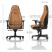 Noblechairs ICON z prawdziwej skóry - koniak/black (GAGC-091)