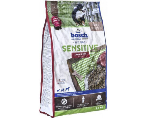 Bosch Sensitive Lamb & Rice - karma for dogs z wrażliwym żołądkiem with lamb and riceem 3kg