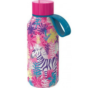 Quokka Quokka Solid Kids with strap - of steel stainlessj 330 ml with belt (Zebras)