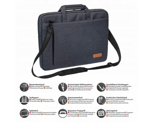 Pedea PEDEA Notebooktasche "ELEGANCE" 39,6cm (15,6"), grau + Maus