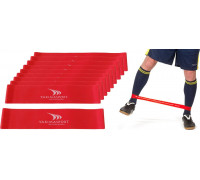 YakimaSport Fitness gumijasija - 20 gumijasiju komplekts SARKANAS vidēja pretestība