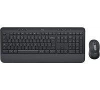 Logitech Logitech Signature MK650 Combo For Business klawiatura Dołączona myszka RF Wireless + Bluetooth QWERTZ Węgierski Grafitowy