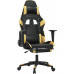 vidaXL black-złoty with footrest (3143766)