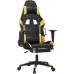 vidaXL black-złoty with footrest (3143766)