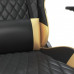 vidaXL black-złoty with footrest (3143766)