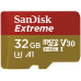 SD  SanDisk Extreme MicroSDHC 32 GB Class 10 UHS-I/U3 A1 V30 (SDSQXAF-032G-GN6MA)