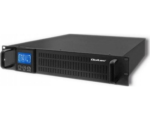 UPS Qoltec QOLTEC ZASILACZ AWARYJNY UPS RACK | 1KVA | 800W | LCD