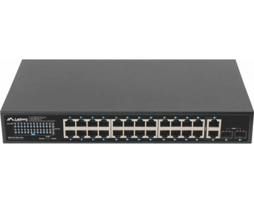 Switch Lanberg RSGE-24P-2GE-2S-360