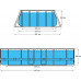 JiLong Swimming pool Garden JILONG Super Rattan 427x275x100 cm
