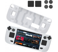 JYS Case Case Etui + Covers Gumki Na Prwith yciski For Steam Deck / White / Jys-sd011