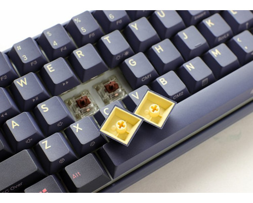 Ducky Ducky One 3 Cosmic Blue SF Gaming Tastatur, RGB LED - MX-Silent-Red (US)