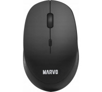 Marvo Marvo WM103BK, 1600DPI, 2.4 [GHz], optyczna, 4kl., bezprzewodowa, czarna, 1 szt AA, biurowa, cicha